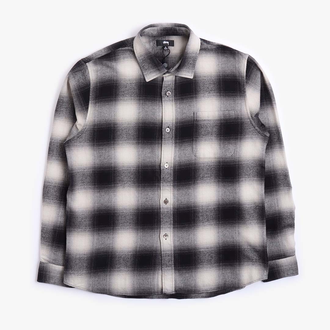 Stussy Bay Plaid Shirt - Charcoal – Urban Industry