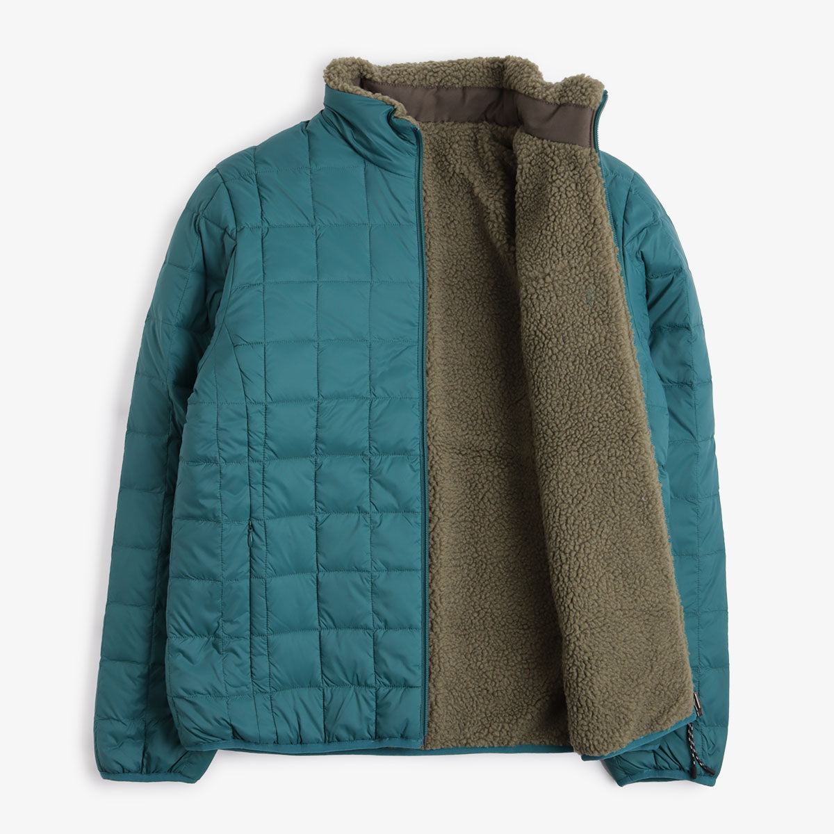 Taion Down x Boa Reversible Fleece Jacket - Dark Blue Green/Dark