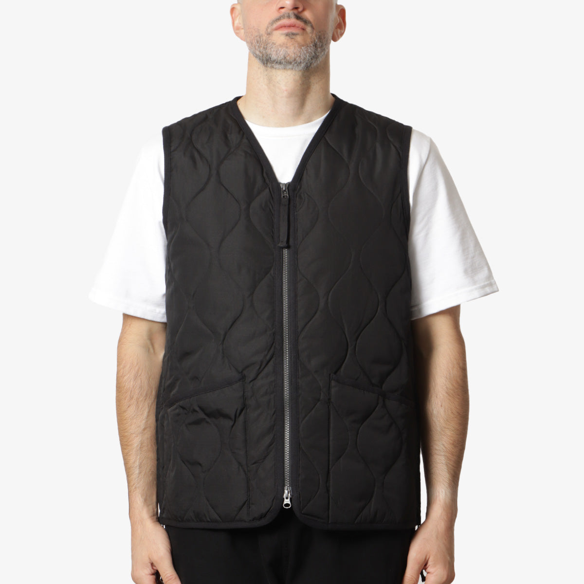 main Taion Military Zip V Neck Down Vest