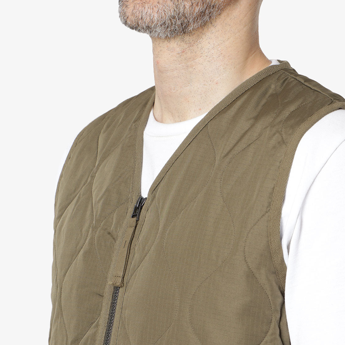 Taion Military Zip V Neck Down Vest