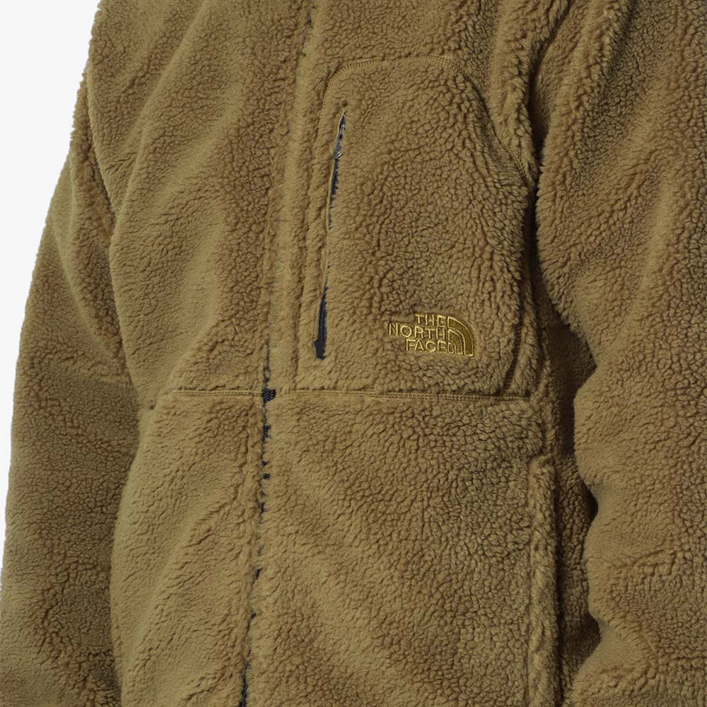 The North Face Extreme Pile Full Zip Jacket, Moss Green TNF Black, Detail Shot 2