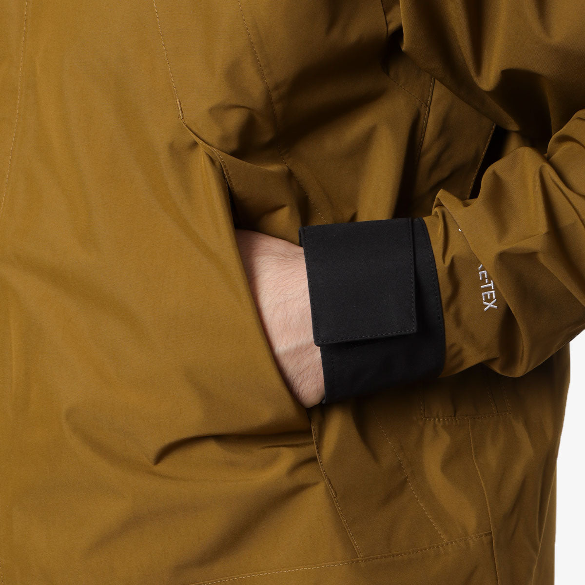 The North Face Gore-Tex Mountain Jacket, Moss Green TNF Black, Detail Shot 3