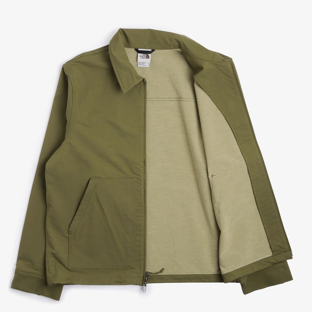 main The North Face M66 Tek Twill Top, Forest Olive, Detail Shot 5