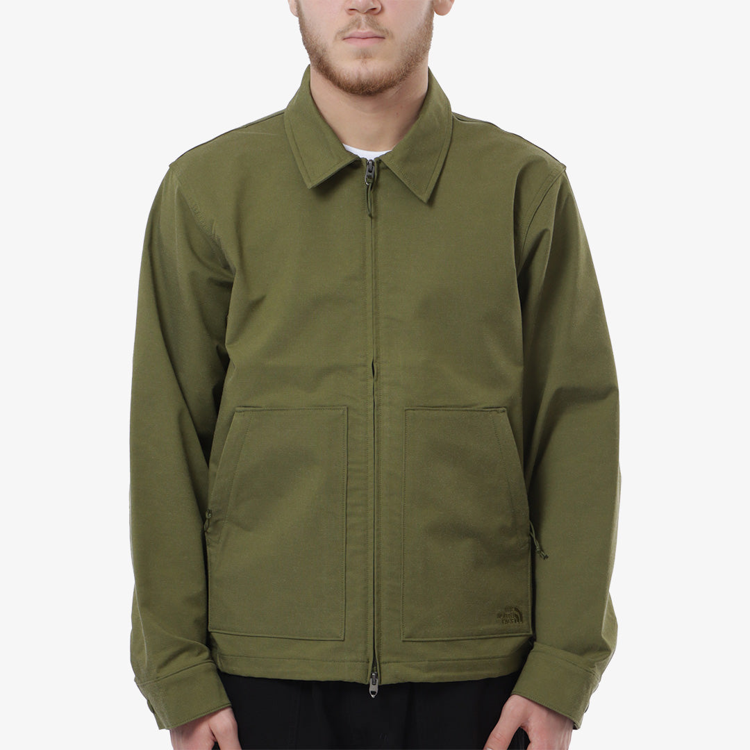 main The North Face M66 Tek Twill Top, Forest Olive, Detail Shot 1