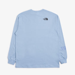 thumbnail The North Face NSE Graphic Long Sleeve T-Shirt, Steel Blue, Detail Shot 5