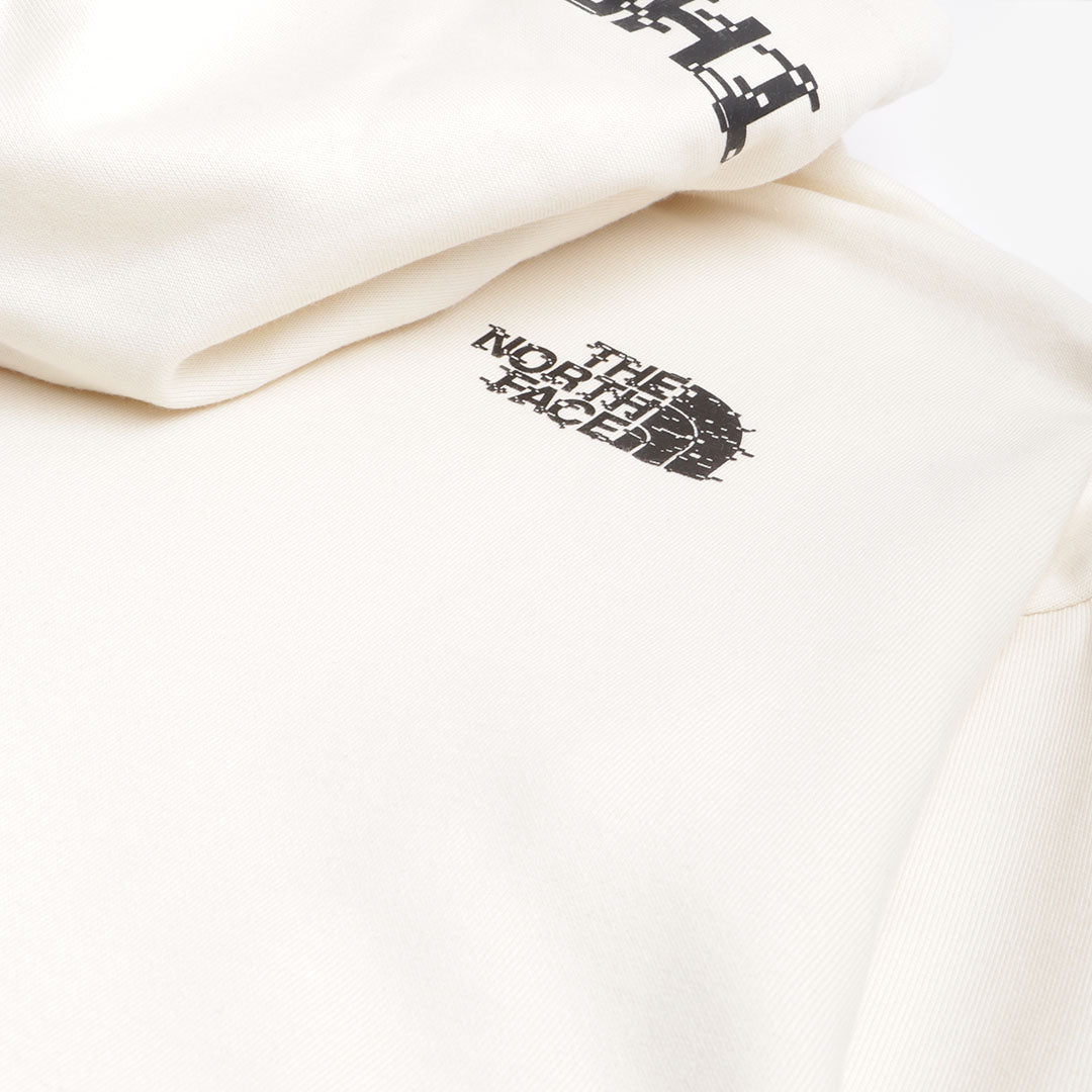 main The North Face NSE Graphic Pullover Hoodie, White Dune, Detail Shot 5