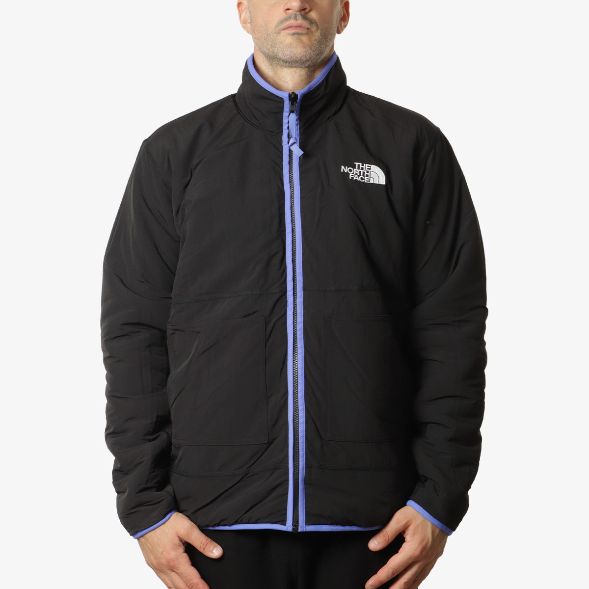 main The North Face x Yinka Ilori Reversible Fleece Jacket, Gravel TNF Black, Detail Shot 7