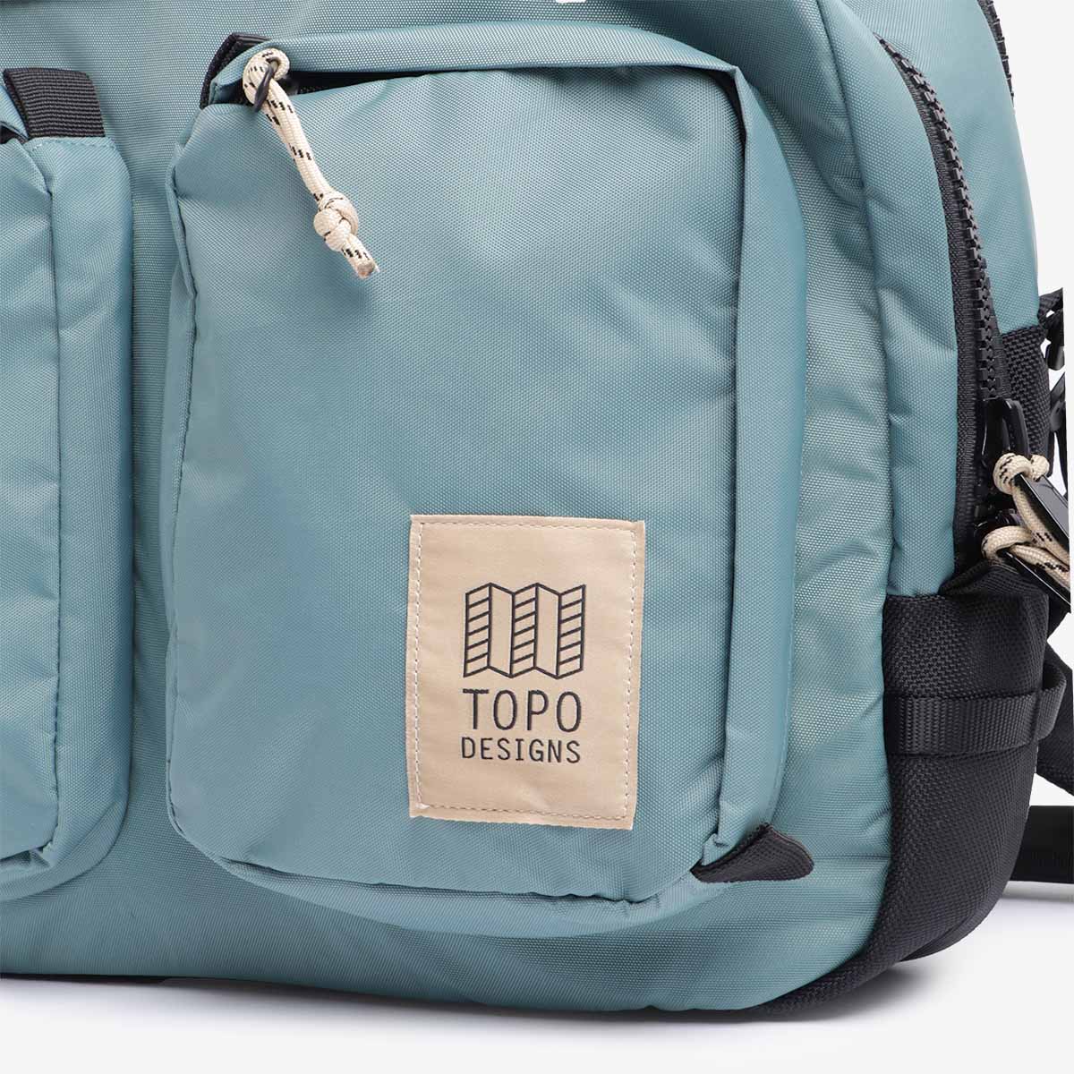 main Topo Designs Global Briefcase, Sea Pine, Detail Shot 2