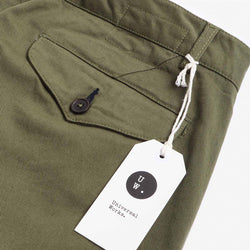 thumbnail Universal Works Aston Pant, Light Olive, Detail Shot 6