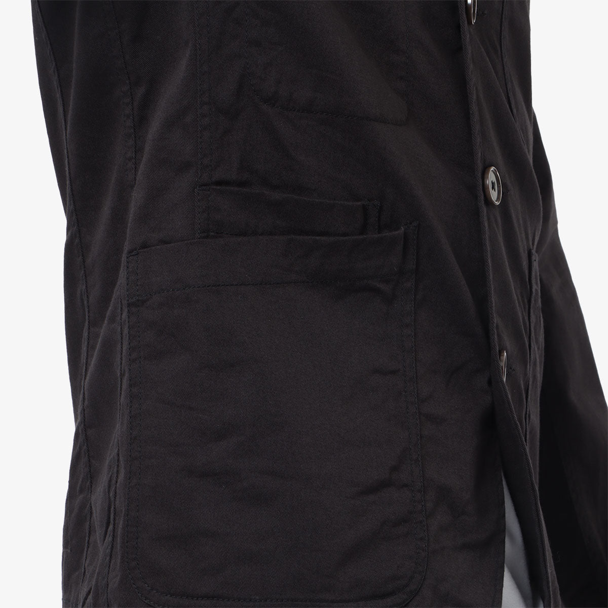 Universal Works Bakers Jacket, Black, Detail Shot 5