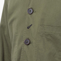 thumbnail Universal Works Bakers Jacket, Light Olive Twill, Detail Shot 6