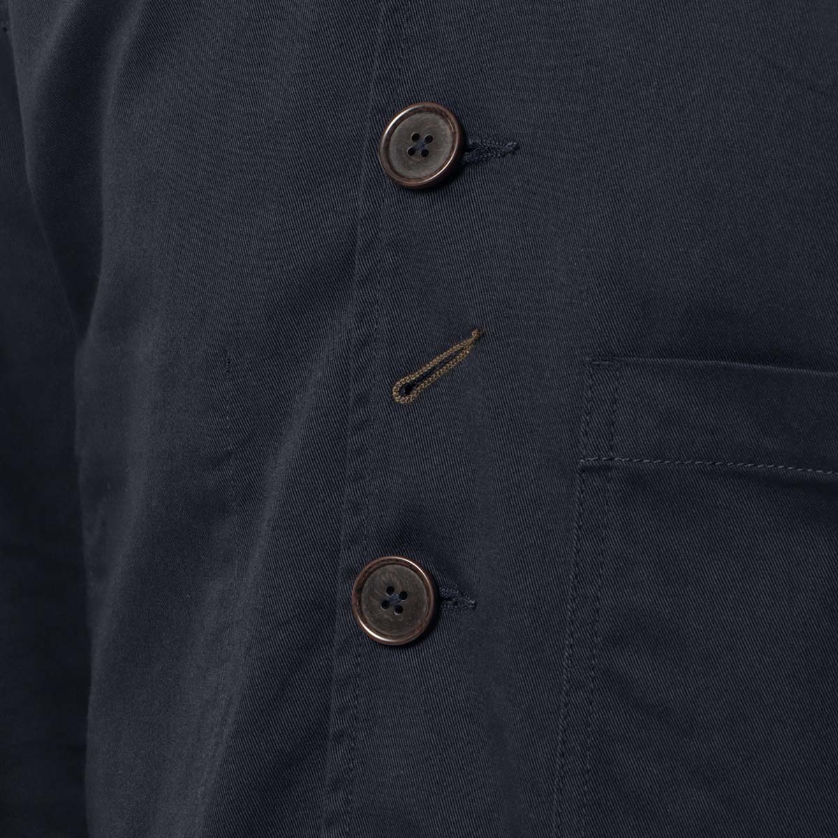 main Universal Works Bakers Jacket, Navy, Detail Shot 4