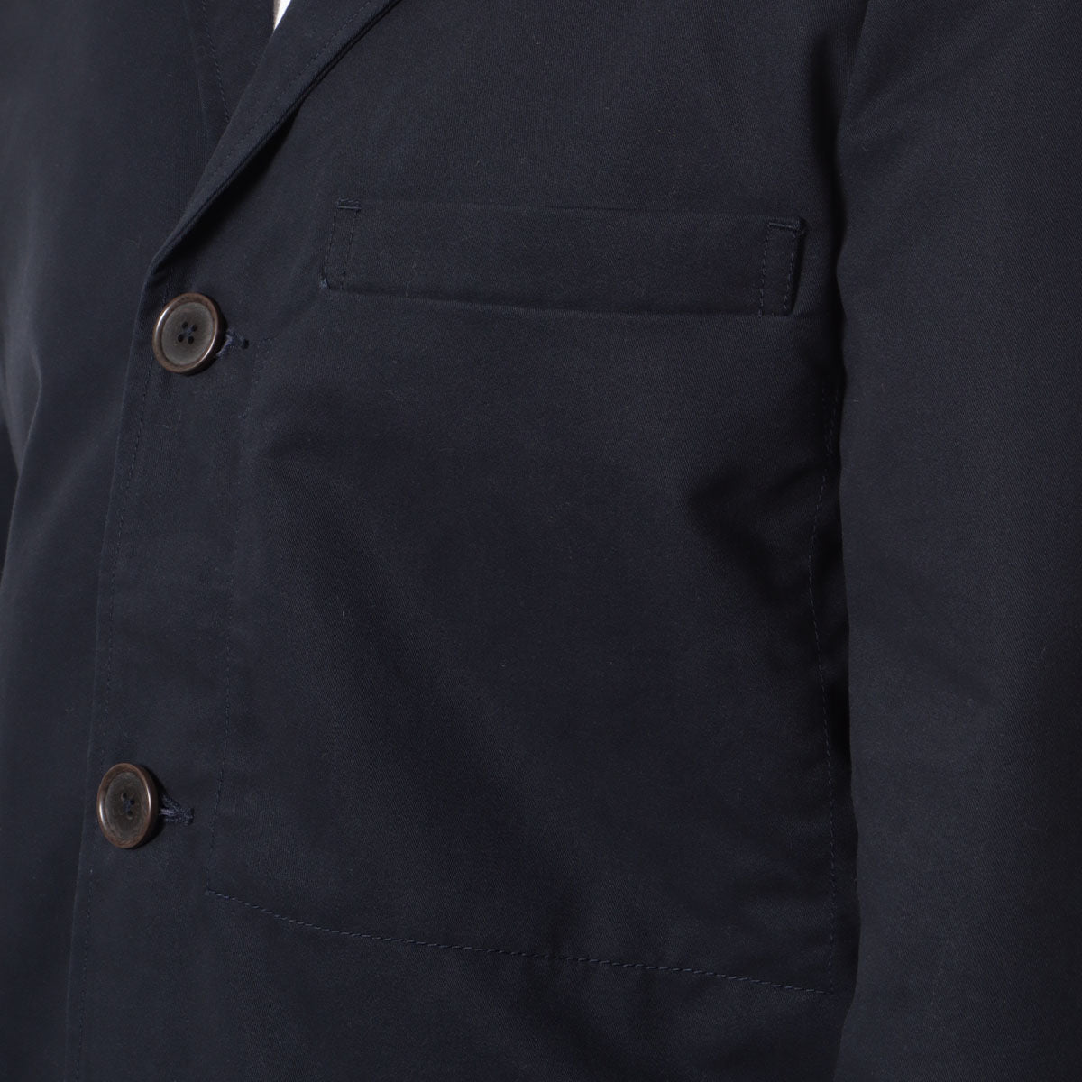 Universal Works Capitol Jacket, Navy Brushed Polytech, Detail Shot 3