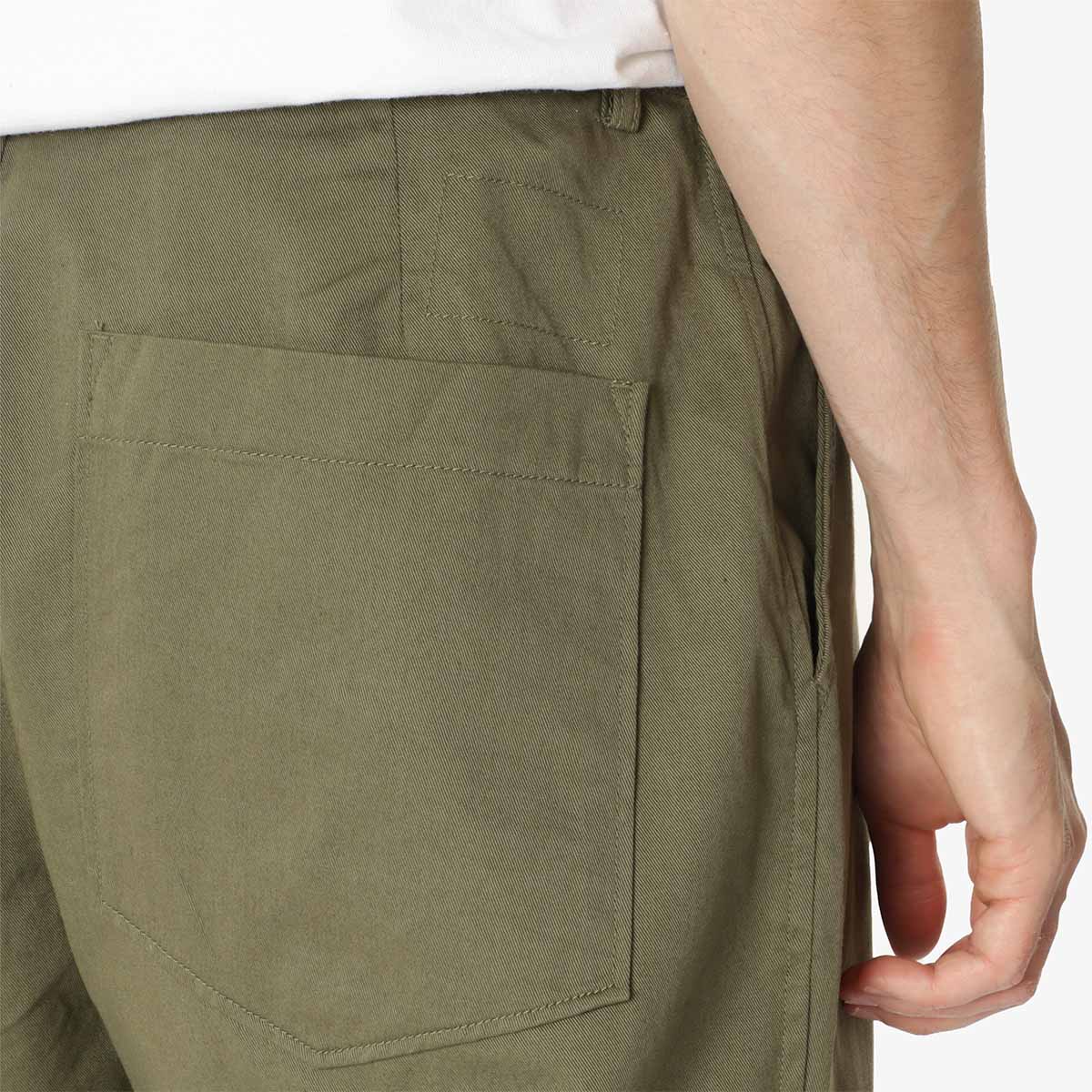 Universal Works Duke Pant, Light Olive Twill, Detail Shot 3