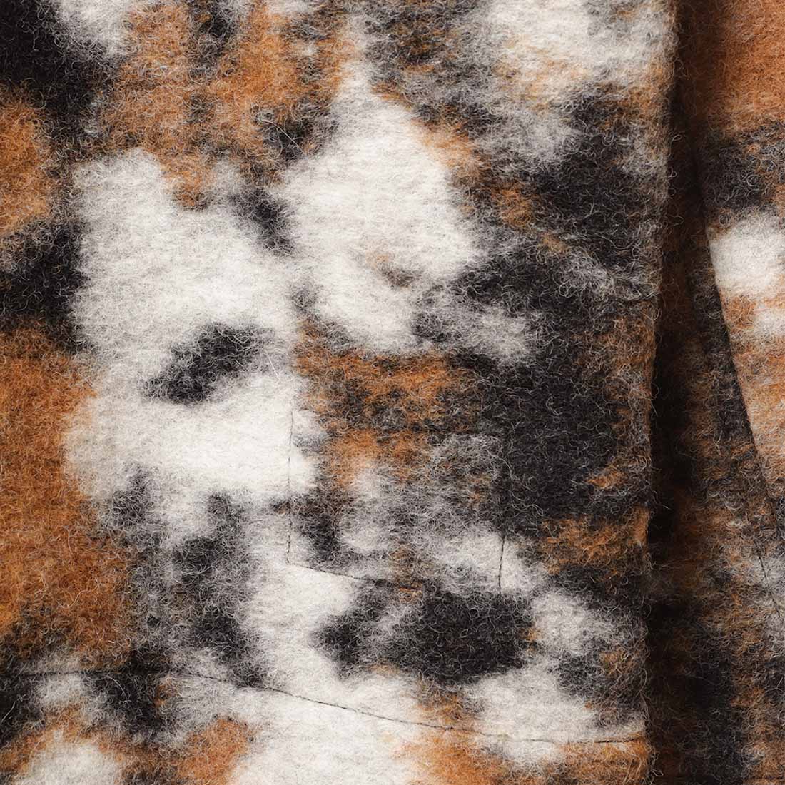 Universal Works Field Jacket, Brown Ylang Flower Fleece, Detail Shot 5