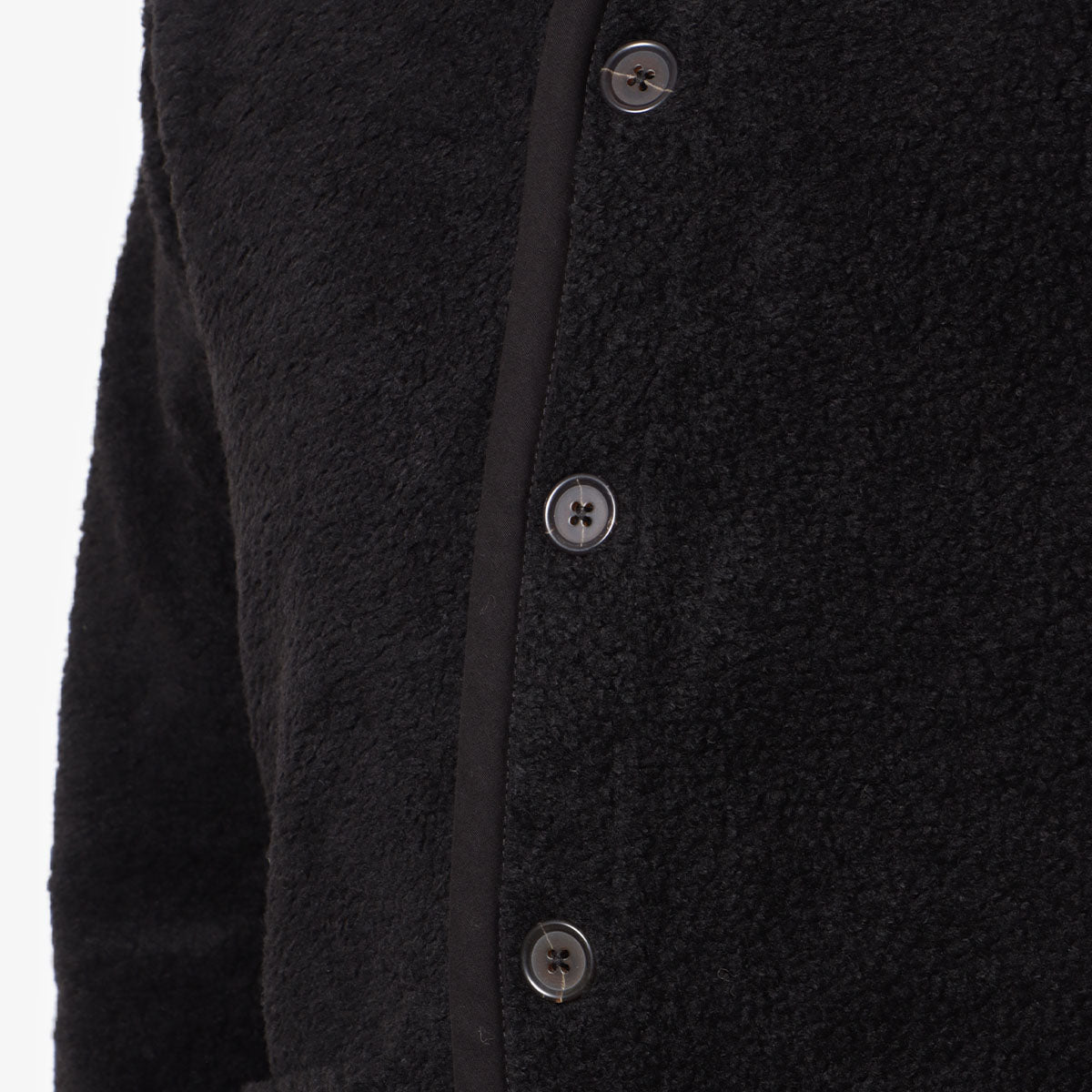 Universal Works Lancaster Jacket, Black Mountain Fleece, Detail Shot 3