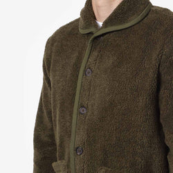 thumbnail Universal Works Lancaster Jacket, Olive Mountain Fleece, Detail Shot 3