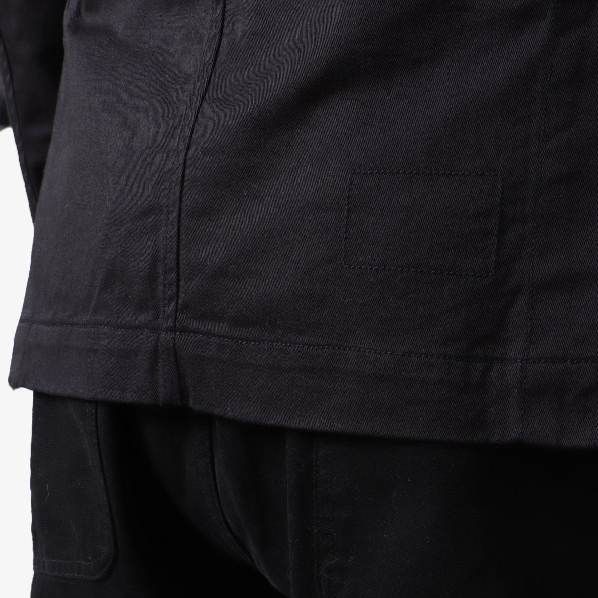 Universal Works London Jacket, Black Twill, Detail Shot 4