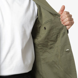 thumbnail Universal Works London Jacket, Light Olive Twill, Detail Shot 5