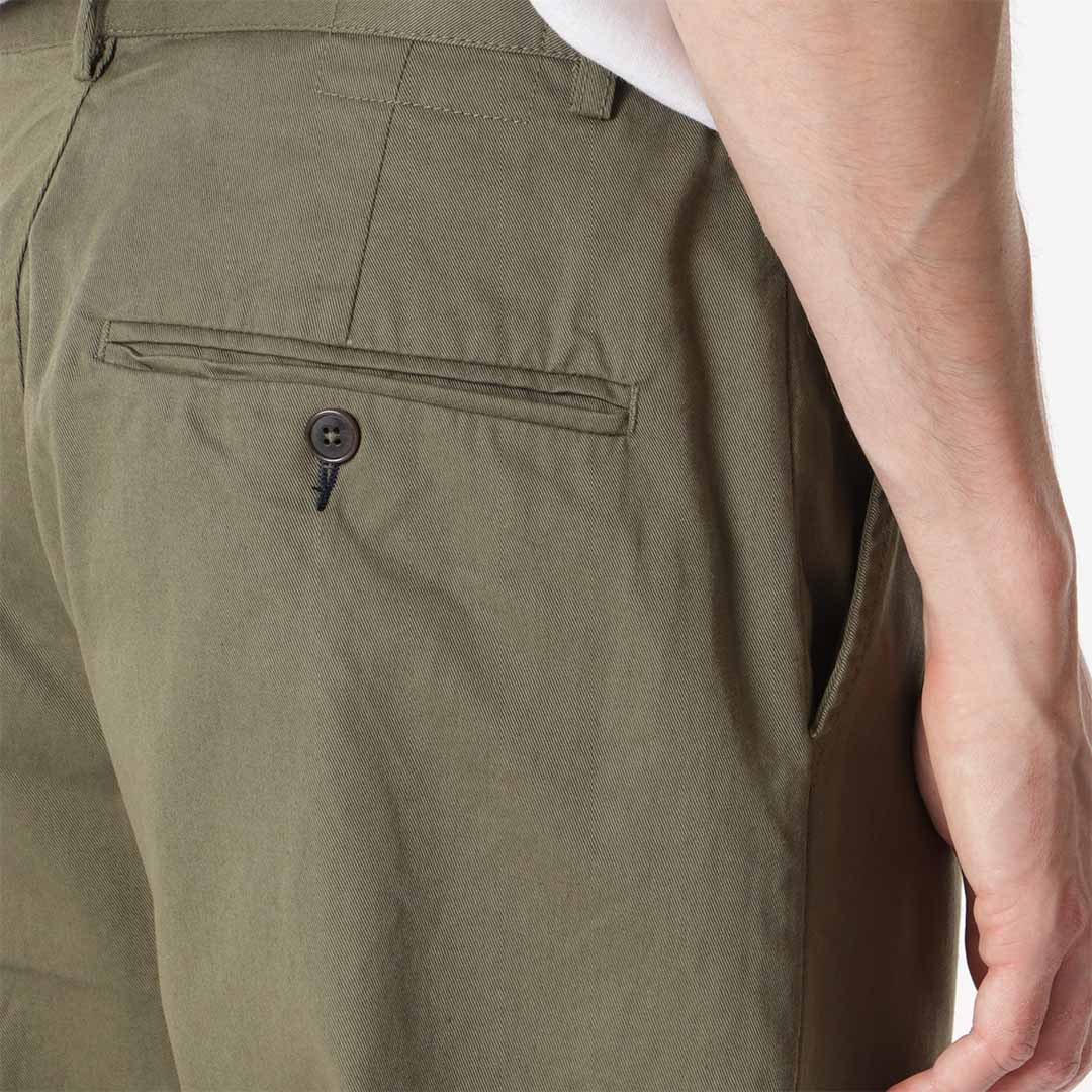 Universal Works Military Chino Pant, Light Olive Twill, Detail Shot 4