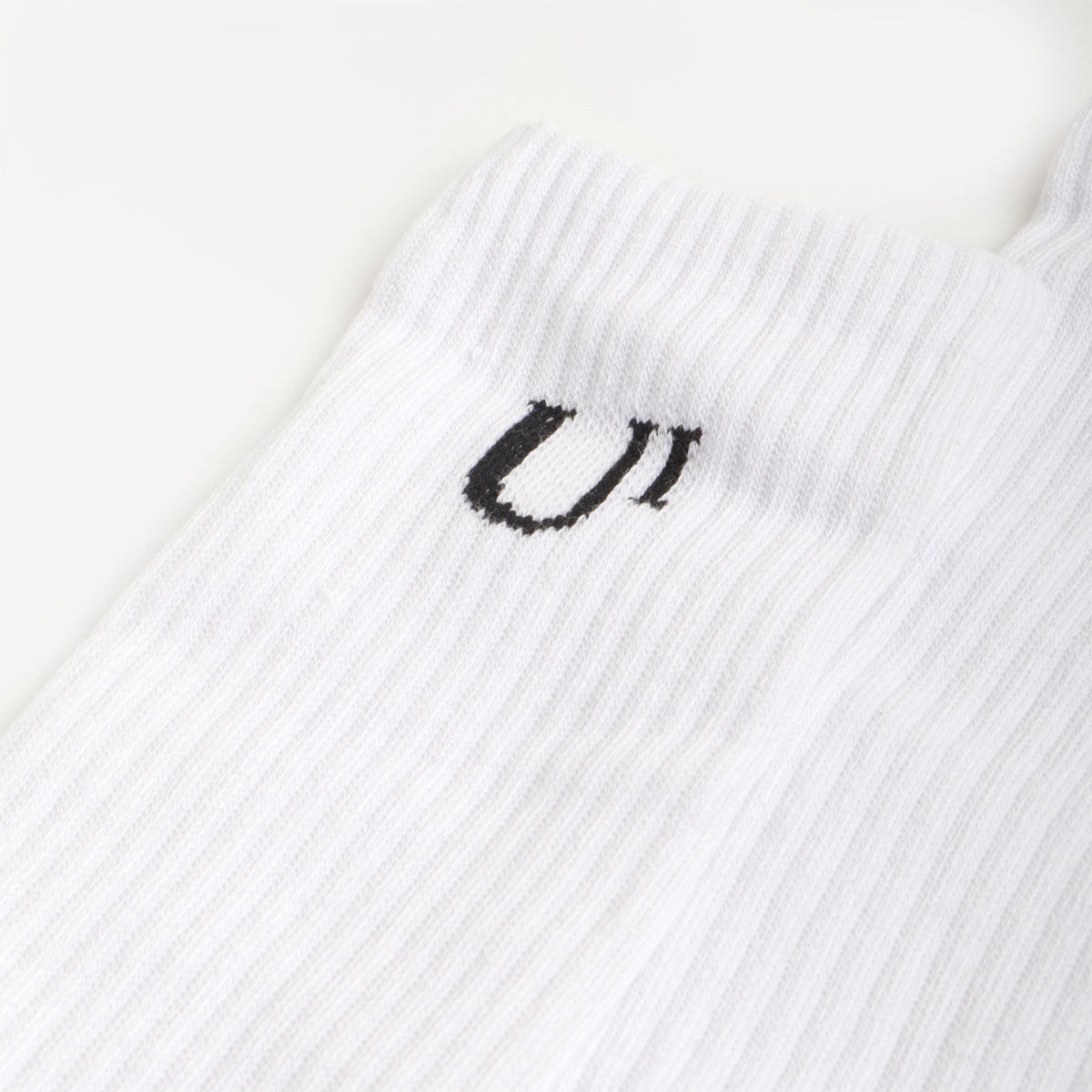 Urban Industry Classic Socks 3 Pack, White, Detail Shot 4