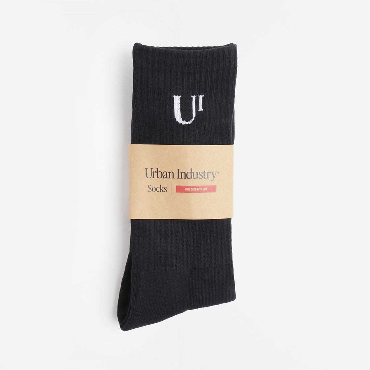 Urban Industry Classic Socks, Black, Detail Shot 1