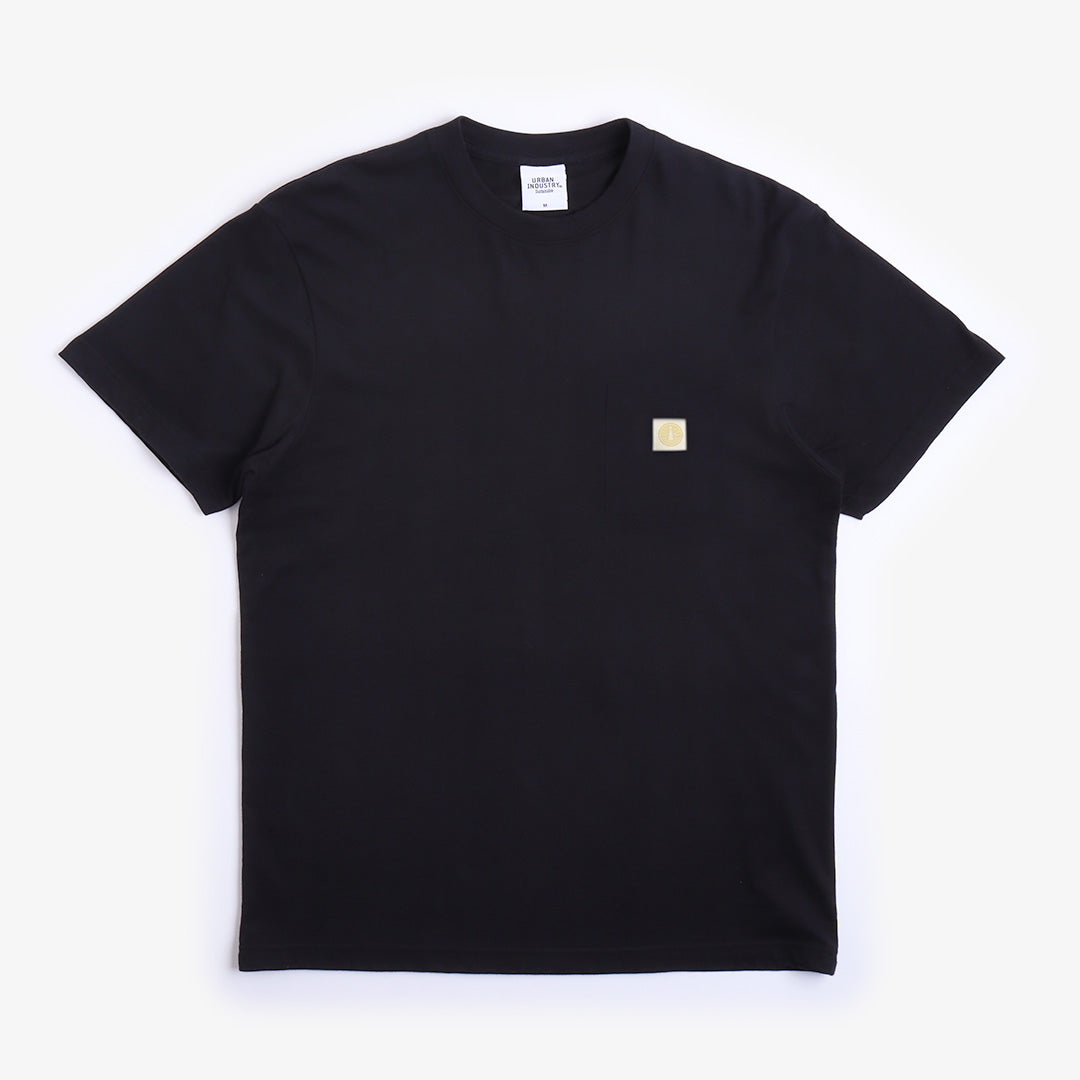 main Urban Industry Organic Beacon Pocket T-Shirt, Black, Detail Shot 1