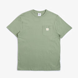 thumbnail Urban Industry Organic Beacon Pocket T-Shirt, Olive Green, Detail Shot 1