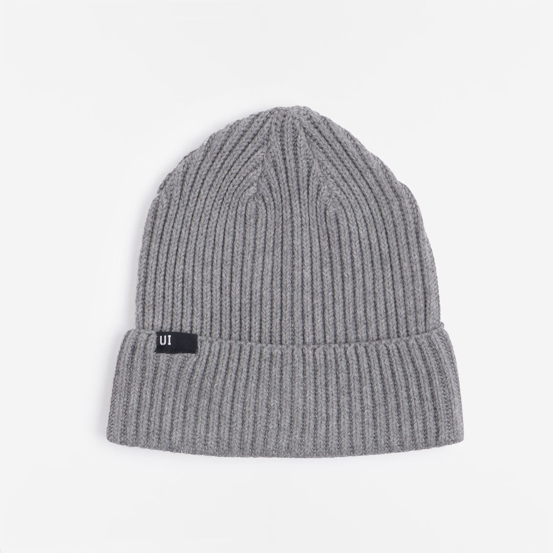 main Urban Industry Palmer Beanie, Grey, Detail Shot 1