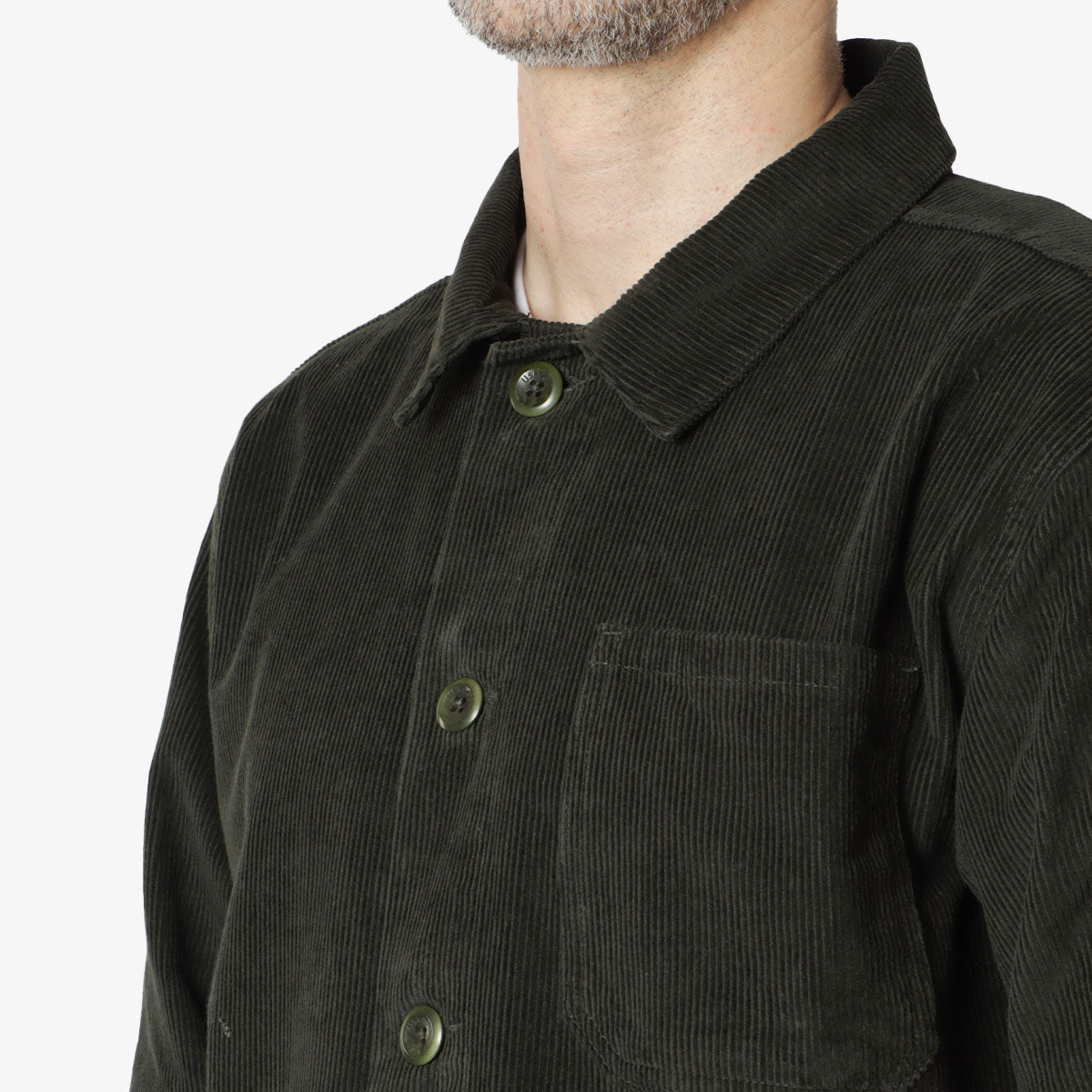 Uskees Buttoned Cord Overshirt