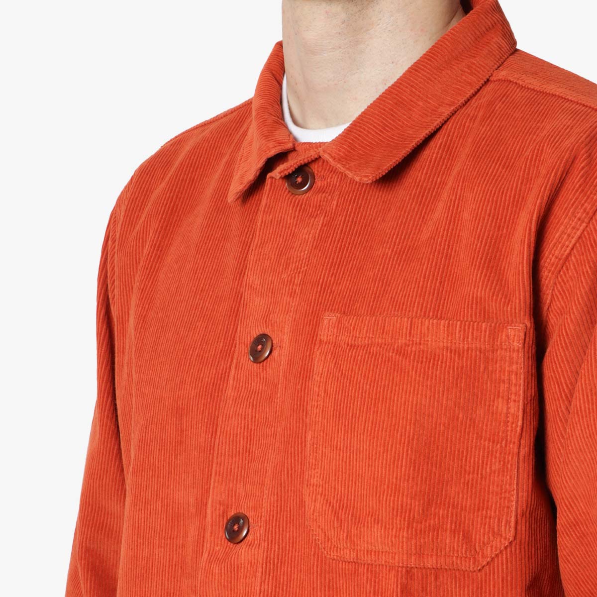 Uskees Buttoned Cord Overshirt