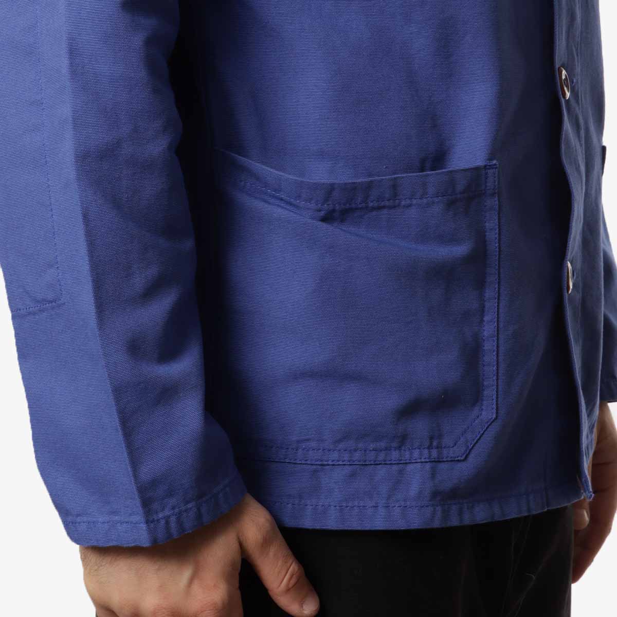 Uskees Buttoned Overshirt, Ultra Blue, Detail Shot 3