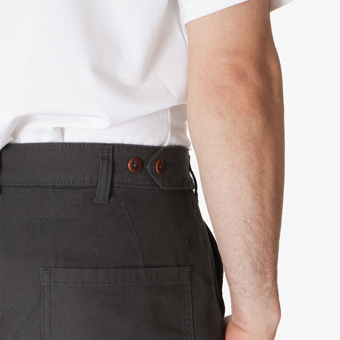 Uskees Workwear Pant, Charcoal, Detail Shot 3