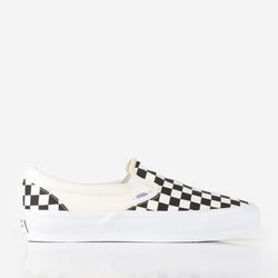 thumbnail Vans Premium Slip-On Reissue 98 Shoes, LX Checkerboard Black Off White, Detail Shot 1