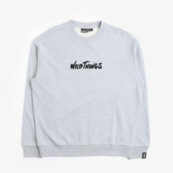 thumbnail Wild Things Logo Crew Neck Sweatshirt, Grey, Detail Shot 1