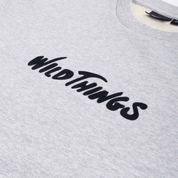 thumbnail Wild Things Logo Crew Neck Sweatshirt, Grey, Detail Shot 3