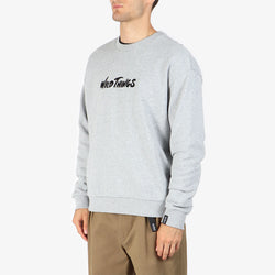 thumbnail Wild Things Logo Crew Neck Sweatshirt, Grey, Detail Shot 2