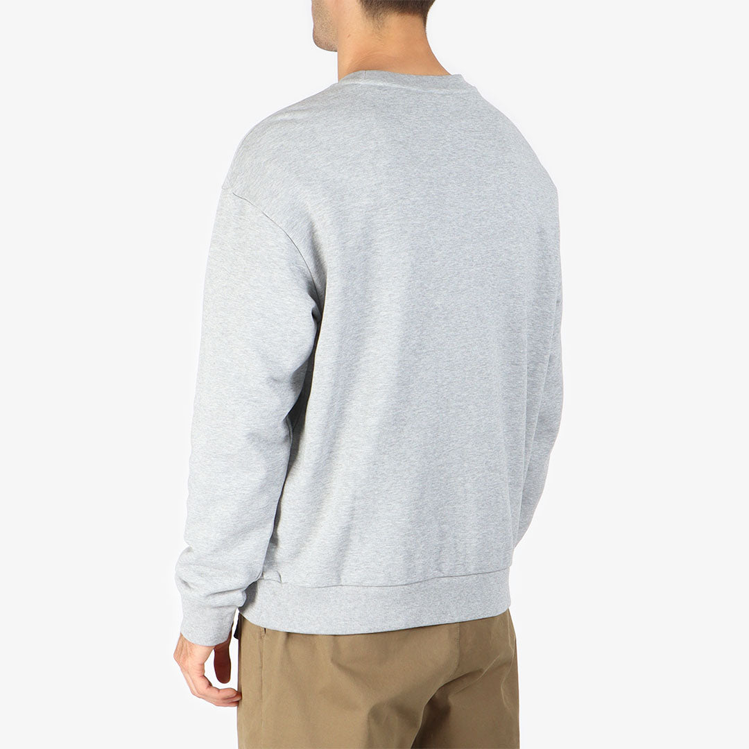 main Wild Things Logo Crew Neck Sweatshirt, Grey, Detail Shot 5