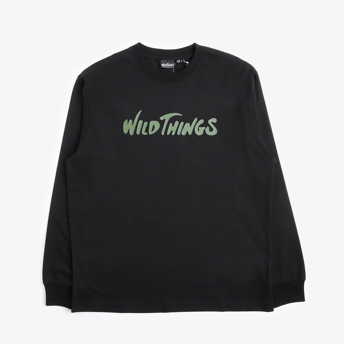 main Wild Things Logo Long T-Shirt, Black, Detail Shot 1