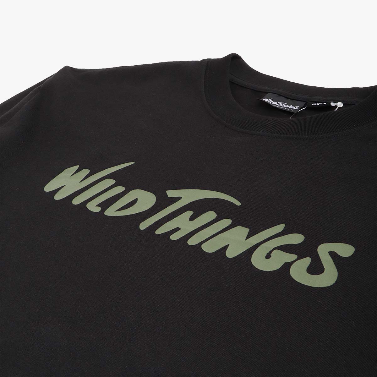 main Wild Things Logo Long T-Shirt, Black, Detail Shot 3