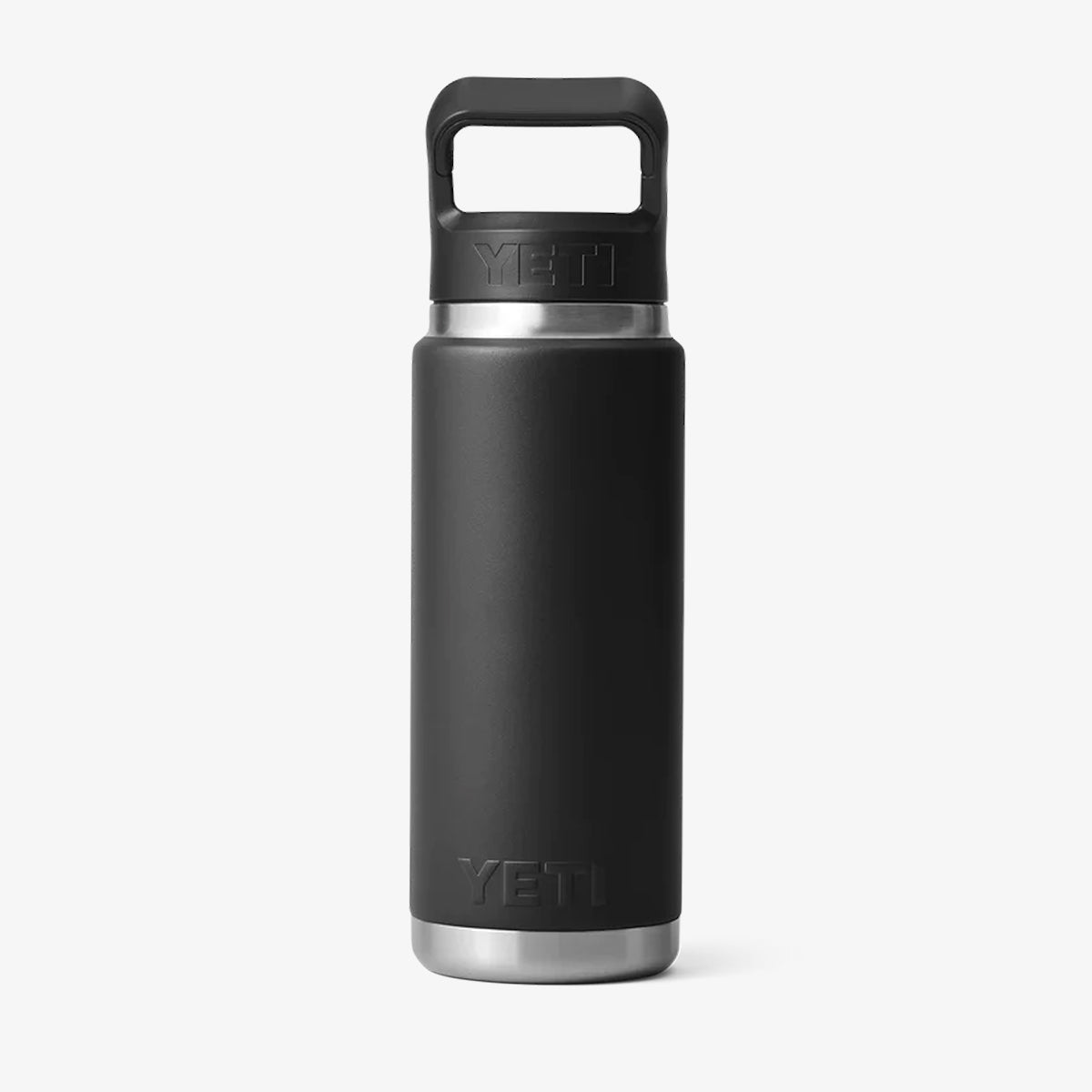 main YETI Rambler 26oz Straw Bottle, Black, Detail Shot 1