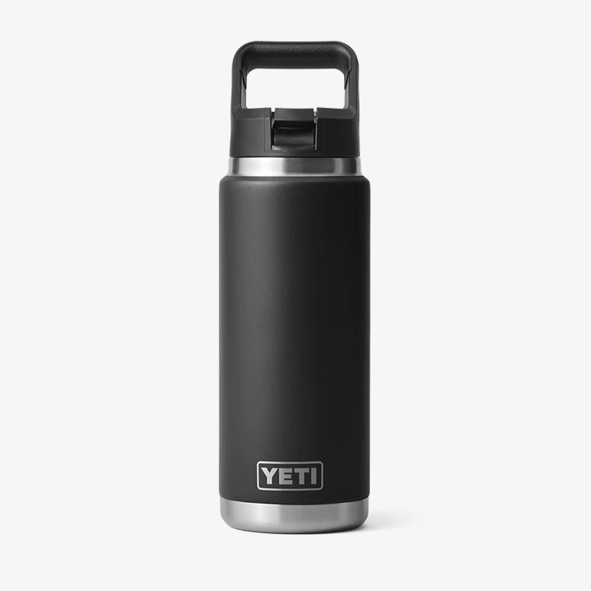 main YETI Rambler 26oz Straw Bottle, Black, Detail Shot 4