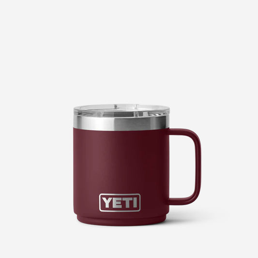 YETI Rambler 10oz Mug, Wild Vine Red, Detail Shot 1