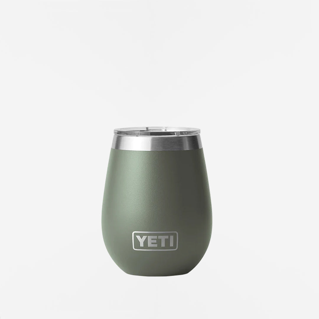 main YETI Rambler 10oz Wine Tumbler, Camp Green, Detail Shot 1