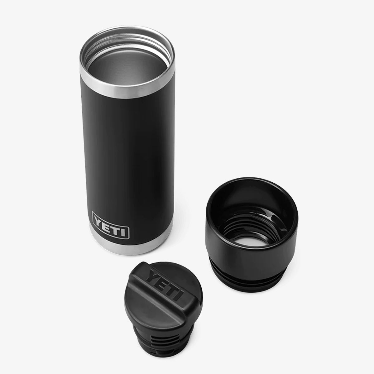 main YETI Rambler 18oz HotShot Cap Bottle, Black, Detail Shot 3