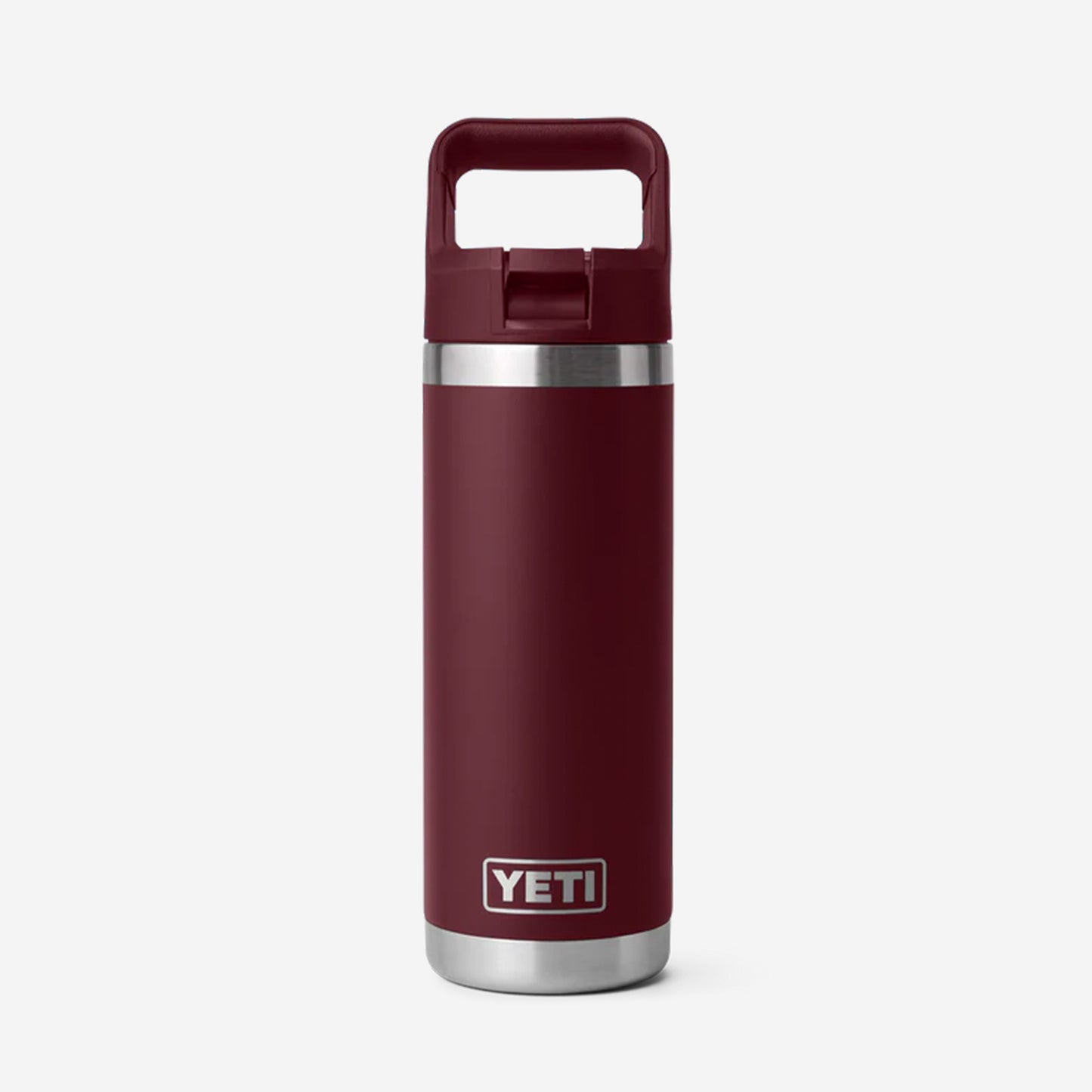 YETI Rambler 18oz Straw Bottle, Wild Vine Red, Detail Shot 1