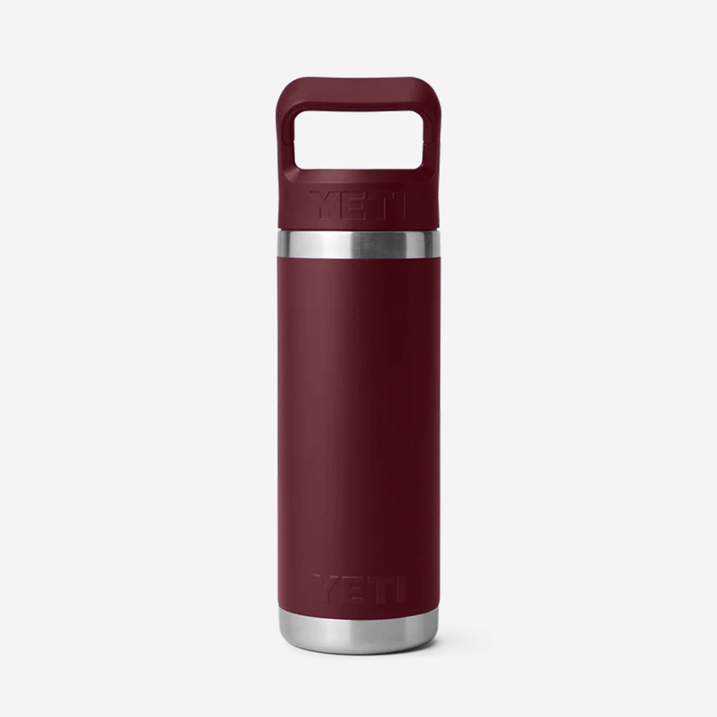 YETI Rambler 18oz Straw Bottle, Wild Vine Red, Detail Shot 2