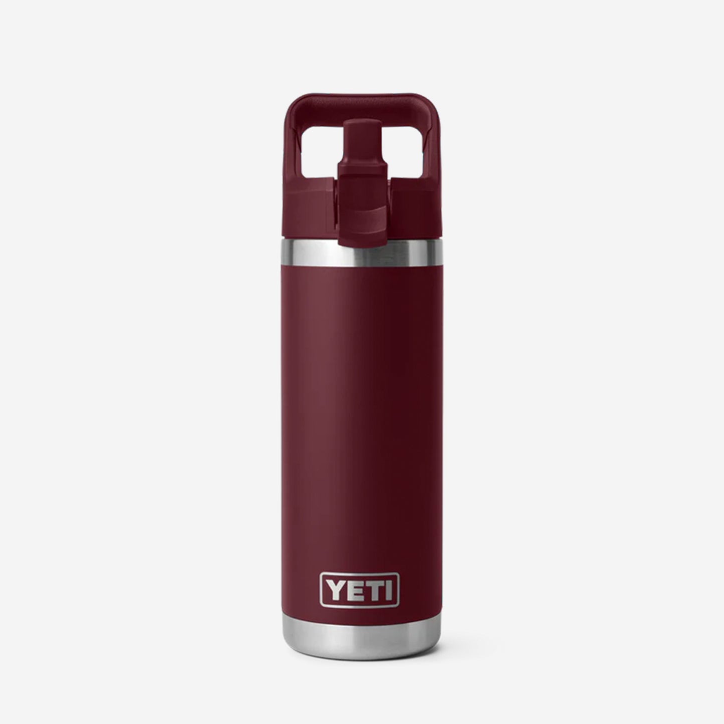 YETI Rambler 18oz Straw Bottle, Wild Vine Red, Detail Shot 4