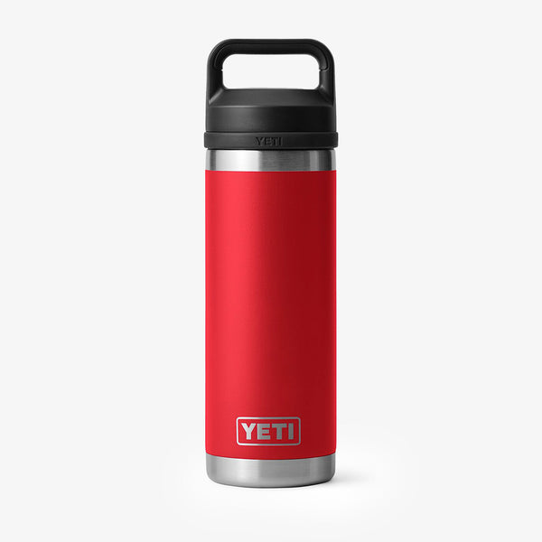 YETI Rambler 18oz Bottle, Rescue Red, Detail Shot 1