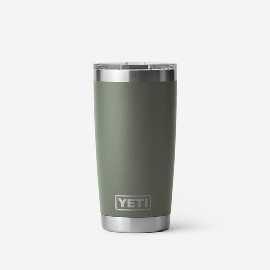 YETI Rambler 20oz Tumbler, Camp Green, Detail Shot 1